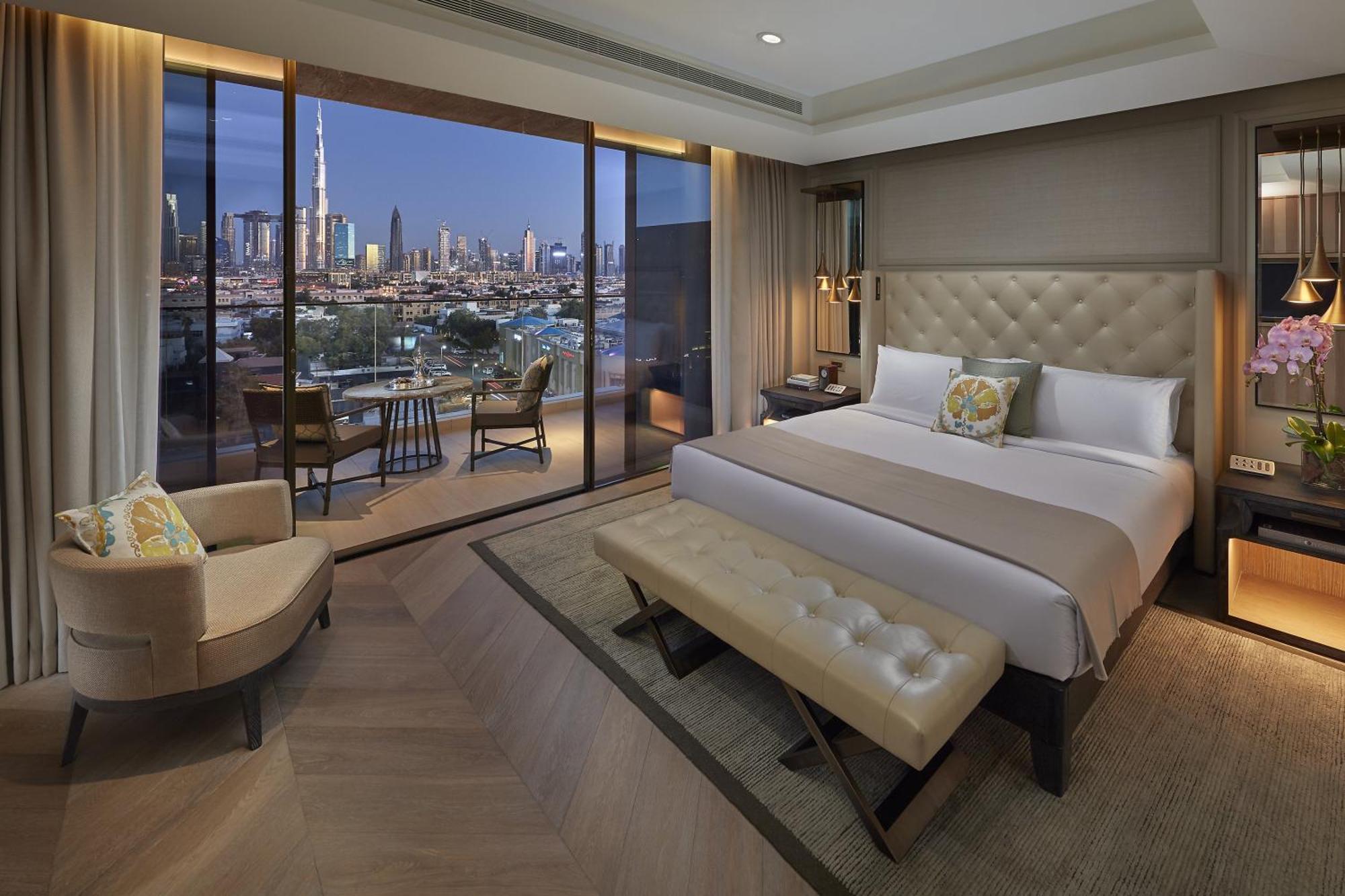 Mandarin Oriental Jumeira, Dubai Eksteriør billede A bedroom at the Address Downtown Dubai